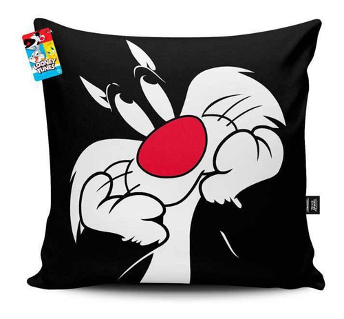 Imagem 1 de 1 de Almofada 35x35 Frajola Looney Tunes