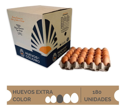 Huevos Extra Color 180 Unidades Coliumo