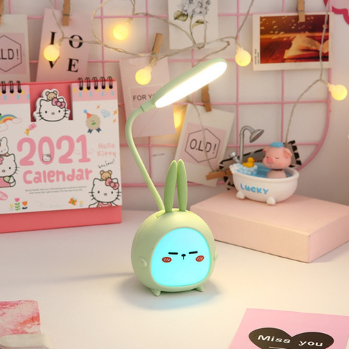Imagen 4 de 9 de Lampara De Mesa Escritorio Led Rgb Con Diseño Kawaii