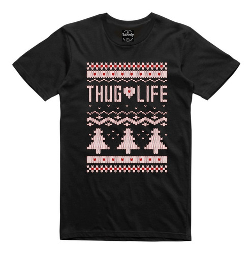 Playera T-shirt Thug Life Ugly Sweater Navidad