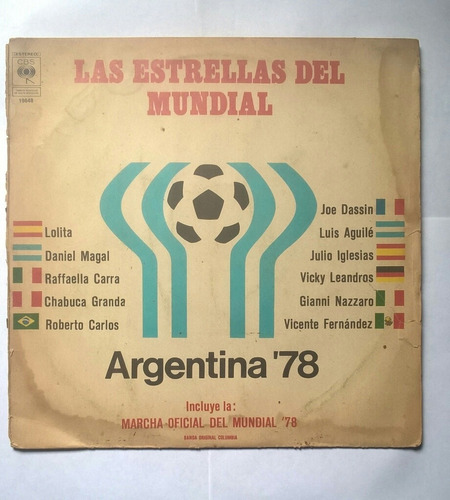 Disco Vinilo Las Estrellas Del Mundial Argentina 78