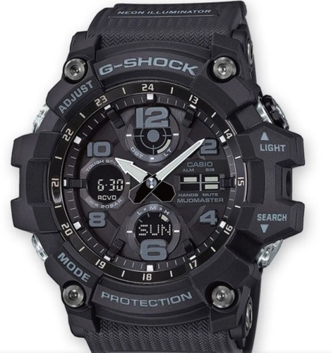 Relógio Casio G-shock Mudmaster Gsg-100-1adr * Edição Especi Cor da correia Preto Cor do bisel Preto Cor do fundo Preto