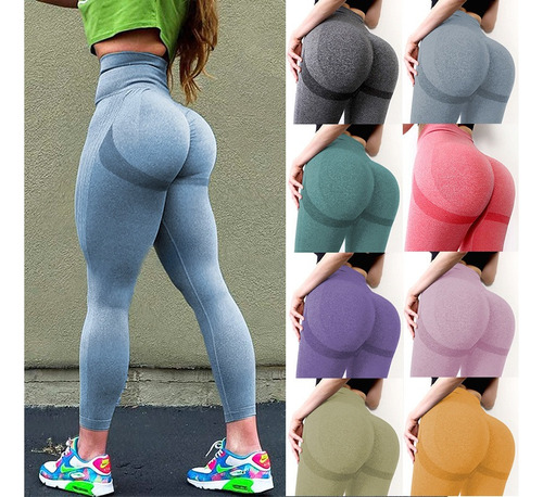 Leggings Mujer Lycra Colombiana Deportes Gimnasio Moda