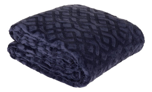 Cobija Flannel Fleece Soft 140 X 200 Cm Azul Distrihogar