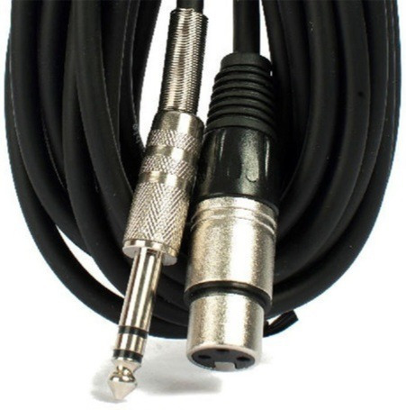 Cable Xlr Hembra A Plug 6.5mm Stereo Macho Profesional 3 Mts