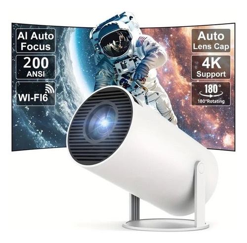 Proyector Gamer M300max | 4k, Wifi6, Juegos, 2 Joystics Blanco