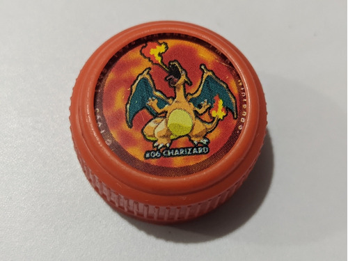 Taparrosca Pokémon Mirinda 1ª Gen #06 Charizard Año 2000