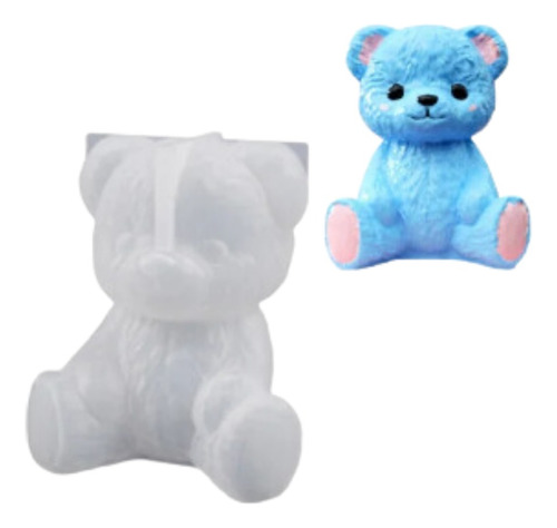 Molde Silicona Oso Teddy Sentado