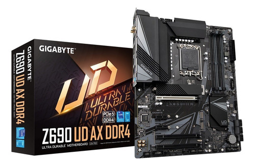 Placa Mãe Gigabyte Ud Ax Ddr4 Z690, Intel Lga 1700 Atx+nf