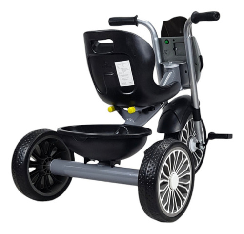 Triciclo Para Niños Diseño Mazinger Con Luz Y Sonido Color Gris
