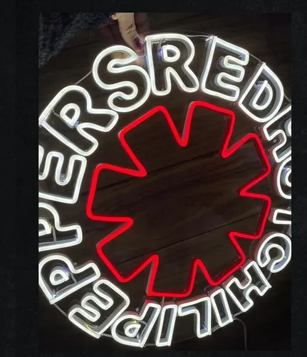 Letrero Led Neon Red Hot Chill Pepper Logo 50*50cm Luminoso