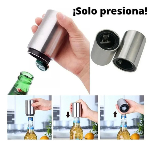 Destapador Magnético Para Botellas Cerveza Refresco Acero
