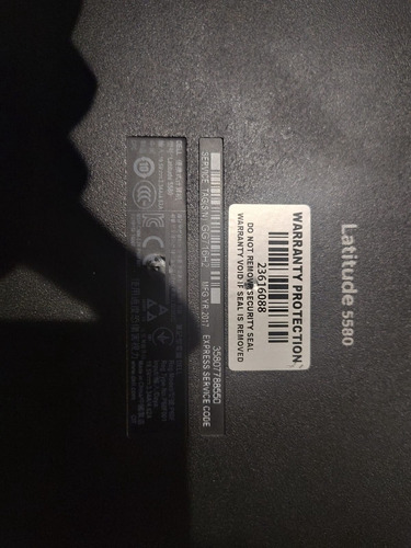 Dell Latitude 5580, I7 7820-hq, 16gb Ram, 256gb Ssd M.2 (Usado)