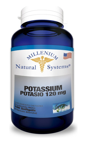 Potassium Potasio 120mg X 100 Softg - Unidad a $324