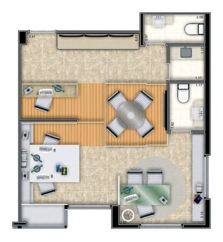 Imagem 5 de 6 de Sala À Venda, 57 M² Por R$ 376.090,00 - Santa Cruz Do José Jacques - Ribeirão Preto/sp - Sa0149