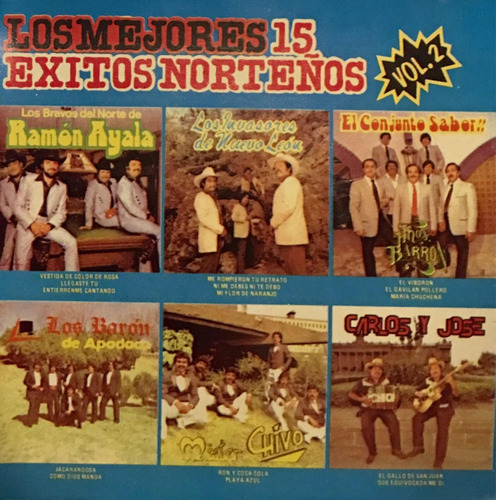 Cd Norteños Vol2 Ramon Atala Conjunto Sabor Barón Chivo