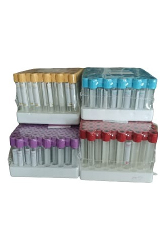 Paquete Tubos  Tipo Vacutainer Tapa  Roja, Lila, Azul Y Oro.