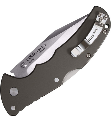 Cuchillo Navaja Plegable Negro, Mango Aluminio | Cold Steel