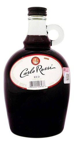 Caja De 6 Vino Tinto Carlo Rossi Red 1.5 L