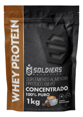 Whey Protein Concentrado 1Kg Sabor Mocaccino Soldiers Nutrition