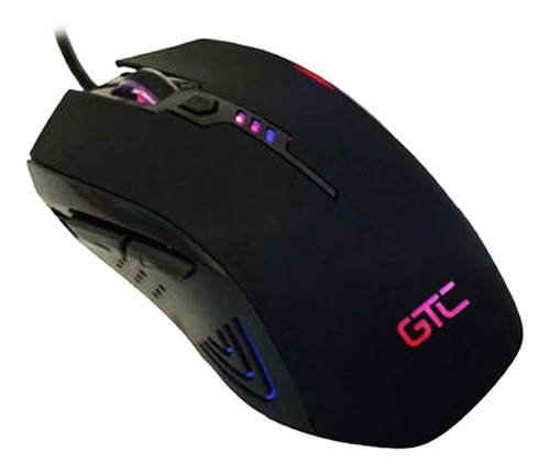 Mouse Gamer Usb Gtc Mgg-014 Luces Led 2400 Dpi 6 Botones 