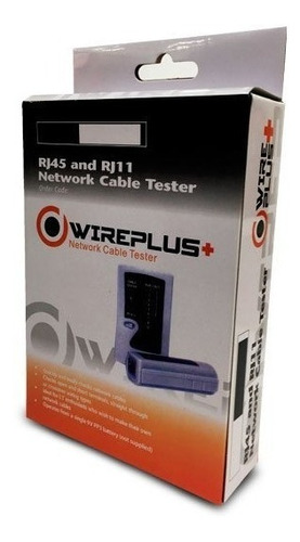 Tester Red Probador Cableado Rj45-rj11 Wireplus Pack 2unid
