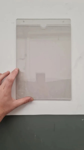 Imagen 3 de 3 de Porta Hojas A4 Sobre Pared | Pet Tipo Acrílico | X 10 U.