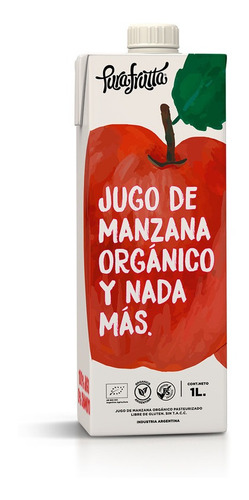 Jugo Manzana Orgánica Pura Frutta