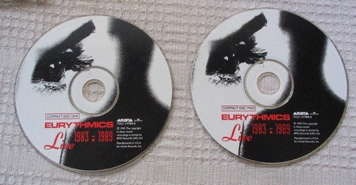 Imagen 5 de 6 de Eurythmics - Live 1983-1989 (arista 74321-17704-2) Usa