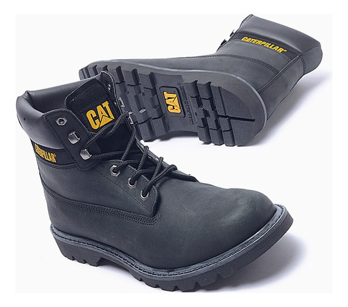 Borcegos Colorado 2.0 Caterpillar De Hombre Negros