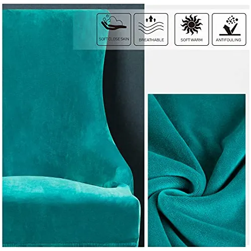 Funda Elástica Silla De Ala De Terciopelo, Protector R...