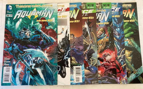 Comic Dc: Aquaman Y Justice League (liga De La Justicia) - Throne Of Atlantis. 7 Tomos Historia Completa. Direct Edition