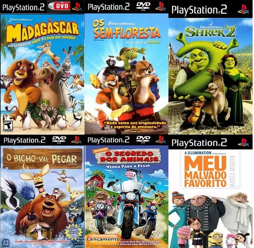 5 Jogos Novos Ps2! Jogos Infantis Playstation 2!