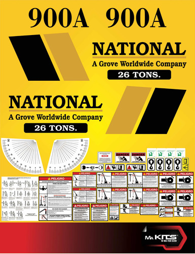 Calcomanías Para Grúa 900a National