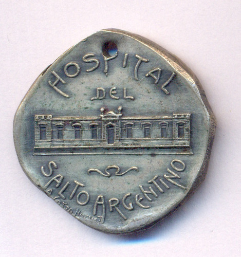 Medalla Salto Ba Medicina Htal Salto Arg 1906 Costa Huguet