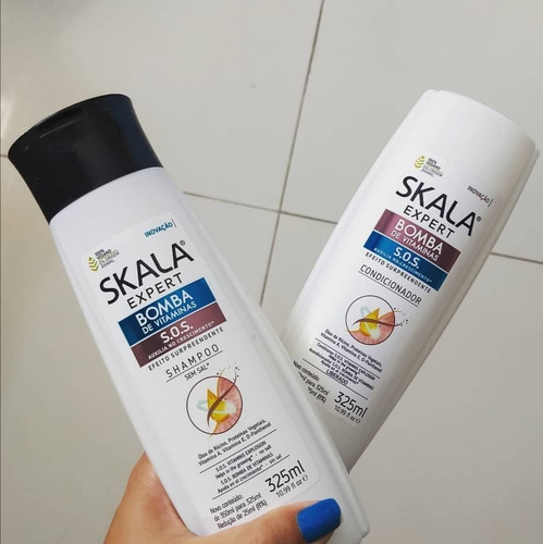 Kit Skala Shampoo Y Acondicionador Bomba De Vitaminas Sos
