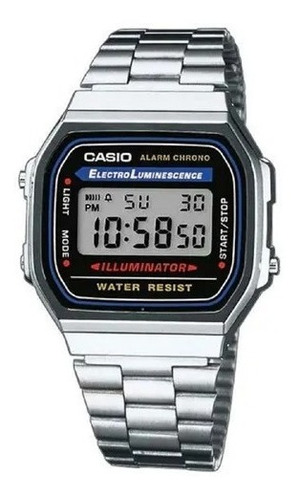 Reloj Casio Unisex Retro A-168 Cronómetro Original Garantía