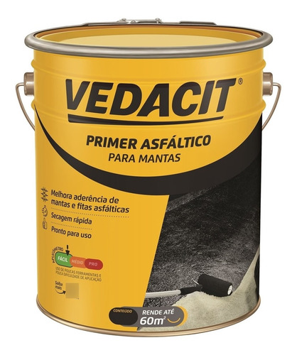 Primer Manta Asfáltica 3,6l Vedacit