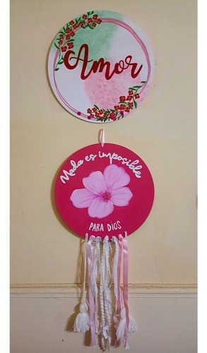 Set De Cuadros Decorativos - Mdf 30 Cm Amor