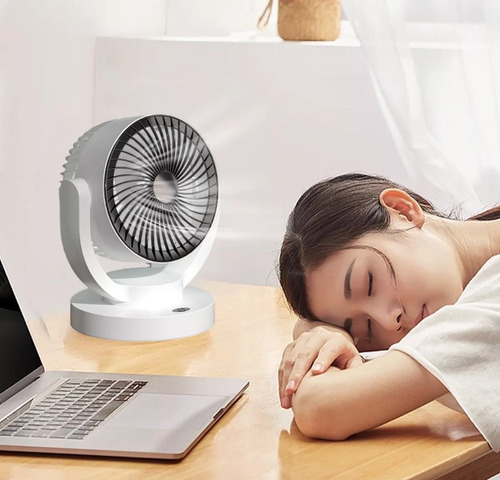 Ventilador Recargable 22.86 Cm Blanco