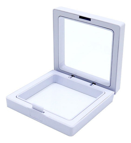 Caja Expositora Con Marco Flotante, Película De Pe Transpare