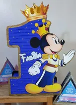 Comprar Piñata Cotillones Chupetera Caja De Regalos Mickey Rey 