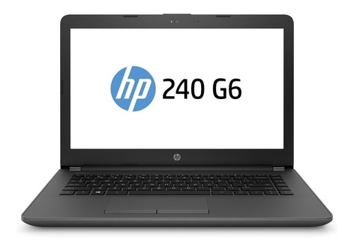 Notebook HP 240 G6 negra 14", Intel Core i3 7020U  4GB de RAM 1TB HDD, Intel HD Graphics 620 60 Hz 1366x768px FreeDOS