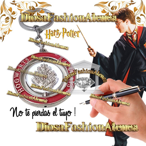 Llavero Harry Potter - Hogwarts - Magia En Tus Llaves Mod 2 Rojo/plateado