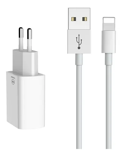 Cargador iPhone Ficha 2 Usb + Cable Lightning Garantido