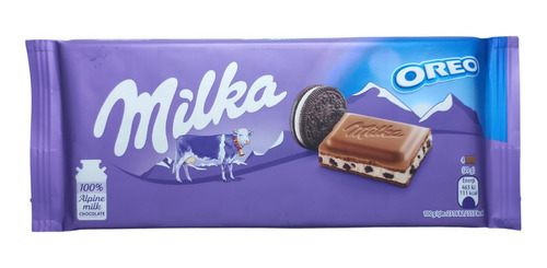 Chocolate Ao Leite Com Biscoito Milka Oreo 100g Importado