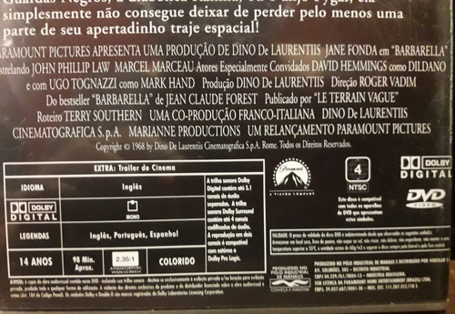 Imagem 3 de 4 de Dvd - Barbarella