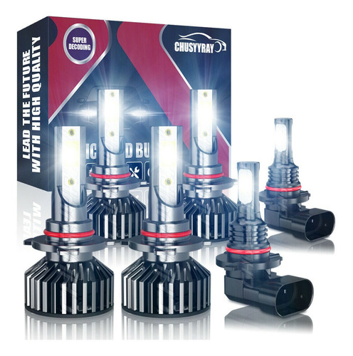 Para Gmc Sierra 1500 03-06, Kit Faros Led+bombillas Antinieb