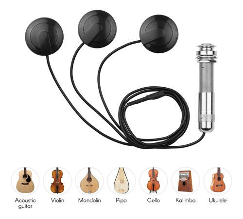 Adhesivo Sound Pickup Instrument Pickup Guitarra Acústica