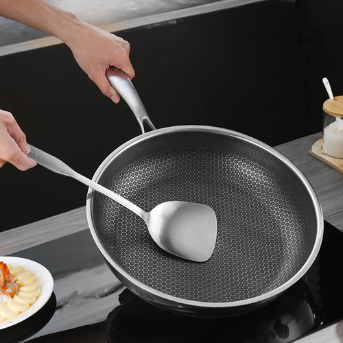 Sartén Honeycomb De Acero Inoxidable For Asar Huevos Fritos